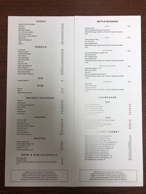 daer nightclub|daer nightclub bottle menu.